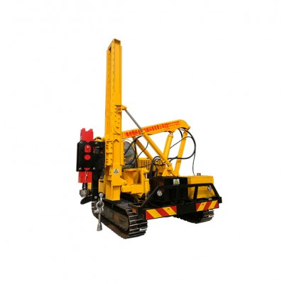 Diesel Engine With Four Cylinders Hydraulic Hammer Press Solar Power Station Pile Driver Static Force